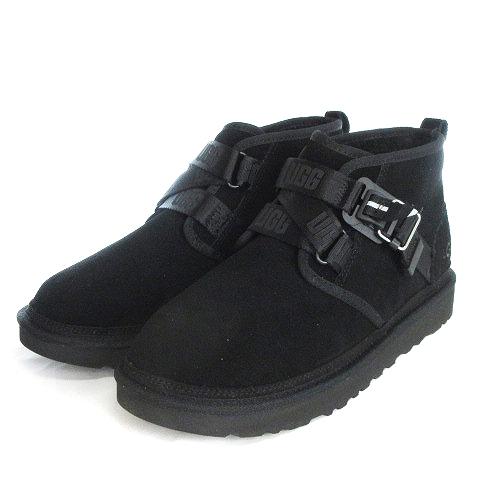 アグ UGG 美品 NEUMEL QUICKCLICK チャッカブーツ スエード 1130720 黒...