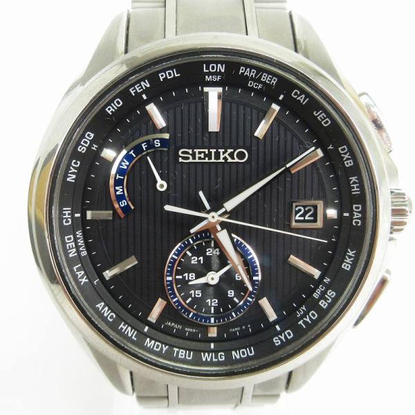 セイコー SEIKO ブライツ 腕時計 アナログ 3針 デイト ソーラー 電波 SAGA289 文字...