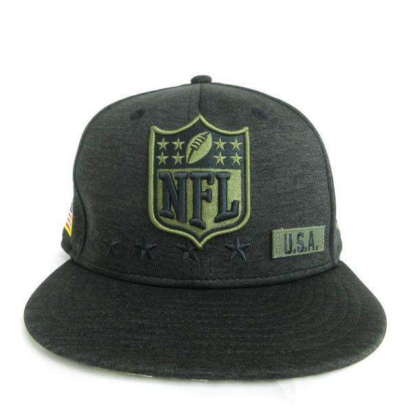 美品 NFL ミリタリー アーミー 59 FIFTY キャップ ブラック カーキ 緑 帽子 ■SM1...