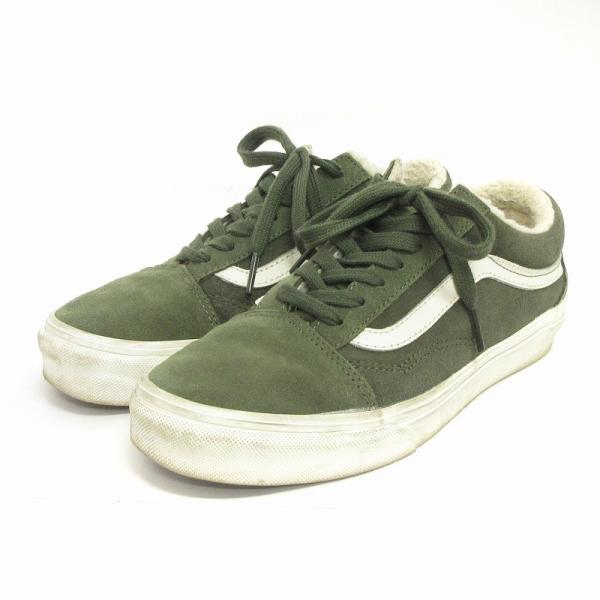 バンズ VANS オールドスクール スニーカー ボア スエード 508182 カーキ 23.5cm ...