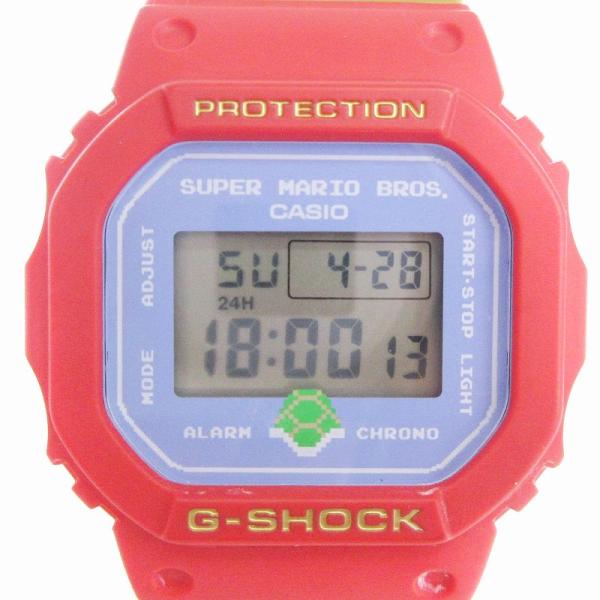 カシオジーショック CASIO G-SHOCK 美品 マリオコラボ 腕時計 デジタル クォーツ DW...