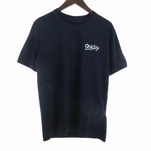 未使用品 オークリー OAKLEY タグ付き Frogs B1B Tee Fathom Tシャツ カットソー 半袖 ロゴ カエル コットン FOA403150 紺 S メンズ