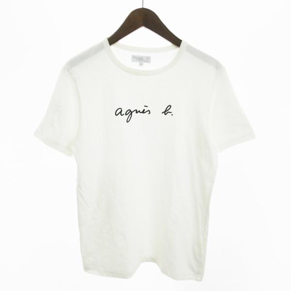 アニエスベーオム Agnes b. homme Tシャツ カットソー 半袖 ロゴプリント EA65S...
