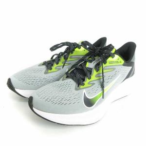 ナイキ NIKE ZOOM WINFLO 7 ズーム ウィンフロー7 スニーカー ランニングシューズ CJ0291-002 グレー 黄色 26cm US8 靴 ■SM1 メンズ｜vectorpremium