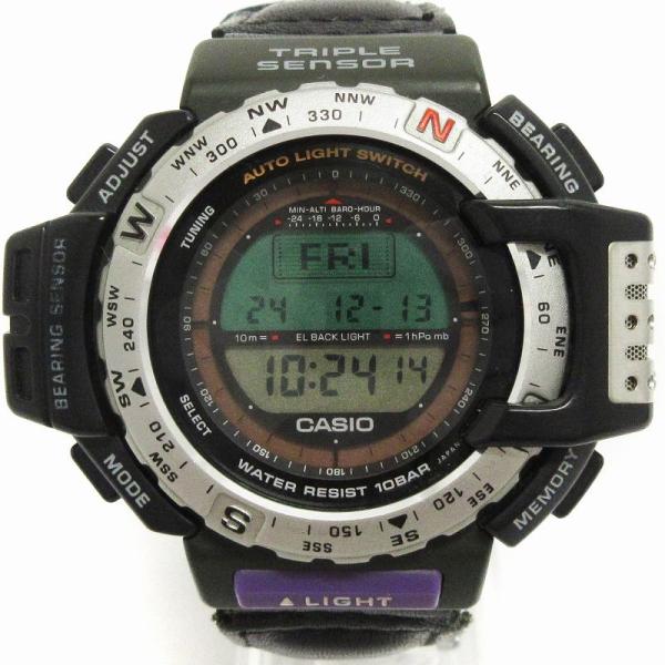 カシオ CASIO プロトレック 腕時計 デジタル クォーツ PRT-40BJ-3 黒 ブラック系 ...