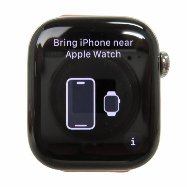 アップル Apple 美品 HERMES アップルウォッチ シリーズ10 GPSセルラーモデル スマ...