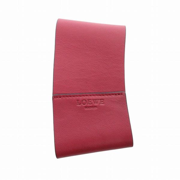 ロエベ LOEWE スターバックスコラボ 美品 レザースリーブ ロゴ バイカラー スペイン製 ボルド...