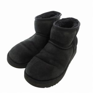 アグ UGG クラシックミニ2 ムートンブーツ ショート ボア 23cm 黒 ブラック 1016222 /FF ■GY03 レディース