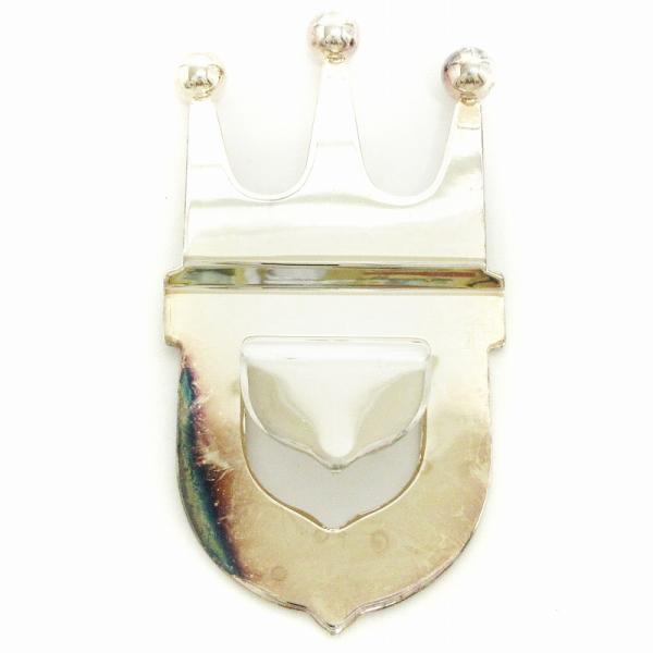 ヴィンテージ ボトルオープナー 栓抜き クラウン型 銀メッキ シルバーカラー ■GY04 その他