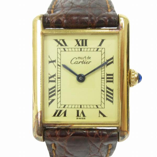 カルティエ ヴィンテージ マストタンク 腕時計 アナログ クオーツ 1615 CC196013 文字...