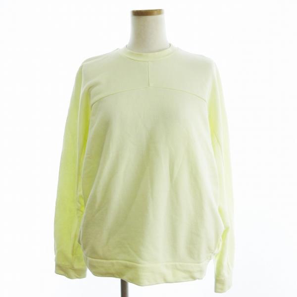 マックスマーラ MAX MARA LEISURE スウェット トレーナー 長袖 裏毛 無地 黄色 イ...