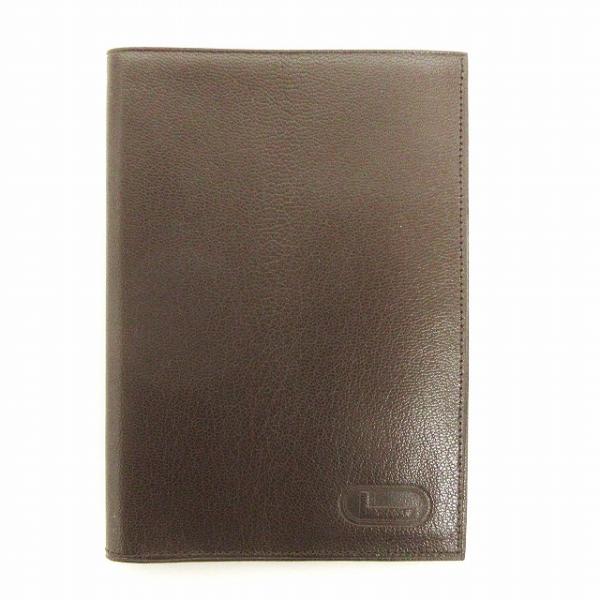 未使用品 ランセル LANCEL カードケース パスケース カード入れ レザー 茶 ブラウン 小物 ...