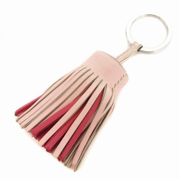 エルメス HERMES カルメン モーヴシルベストル バッグチャーム キーホルダー キーリング レザ...