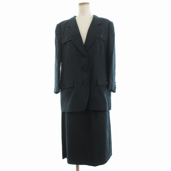 レリアン Leilian スーツ セットアップ テーラードジャケット 3B スカート ひざ丈 13+...