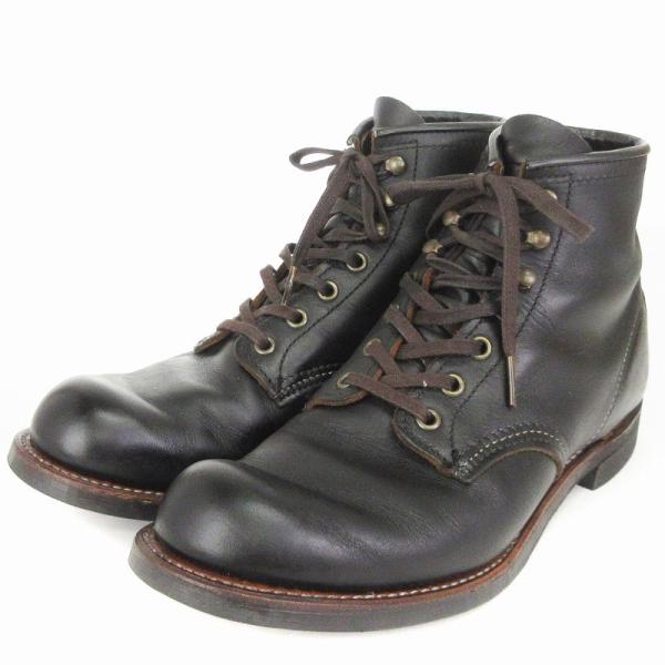 レッドウィング REDWING 3345 Blacksmith ワークブーツ レザー 7インチ ブラ...