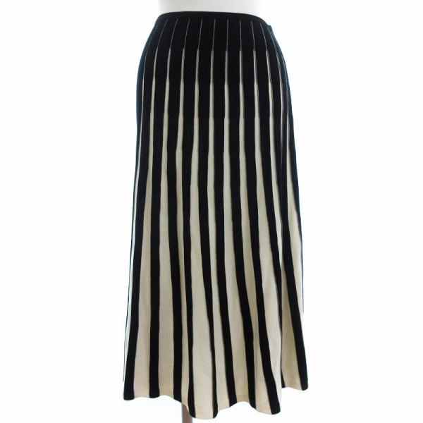 ドゥロワー Drawer ミラノ プリーツ スカート 6524-106-1035 ニット フレア ア...