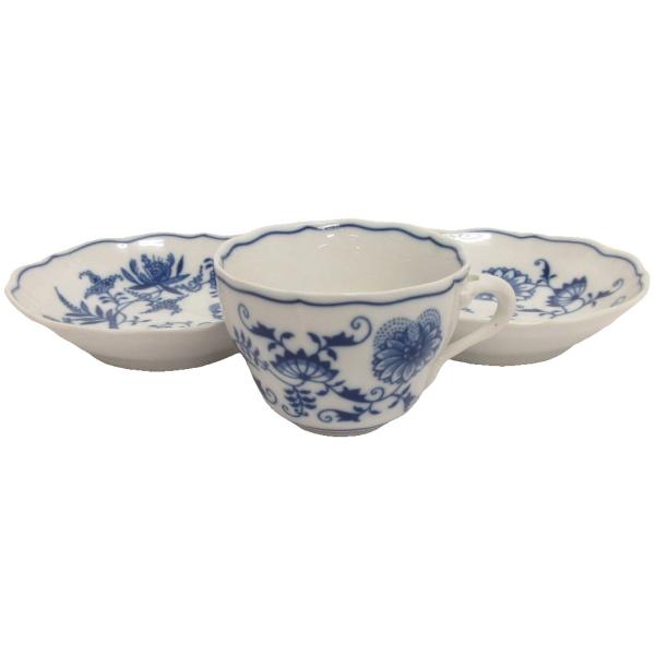 マイセン Meissen ブルーオニオン カップ＆ソーサー ティー コーヒー兼用 ホワイト ブルー系...