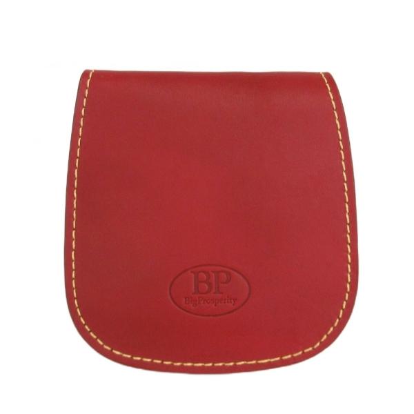 未使用品 ビッグプロスペリティ BP Big Prosperity 二つ折り財布 ロゴ 刻印 赤 レ...
