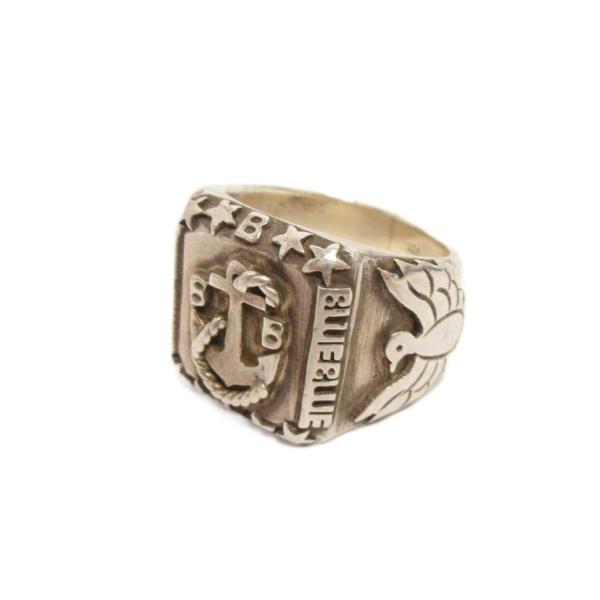 ブルーブルー BLUE BLUE 指輪 リング 総重量17.2g 925 刻印 イカリ 14号 シル...