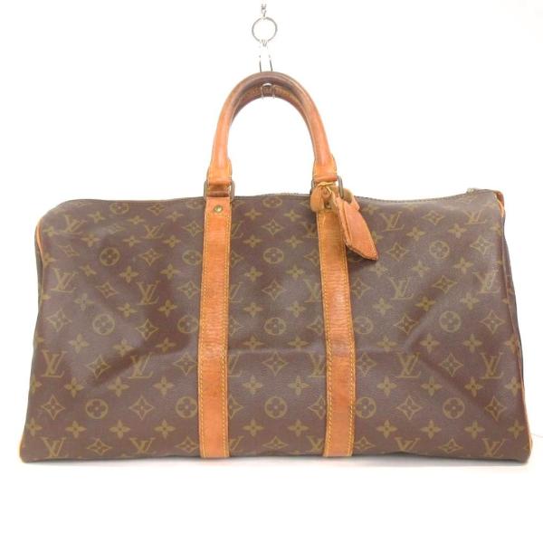 ルイヴィトン LOUIS VUITTON モノグラム キーポル45 ボストンバッグ レザー M414...