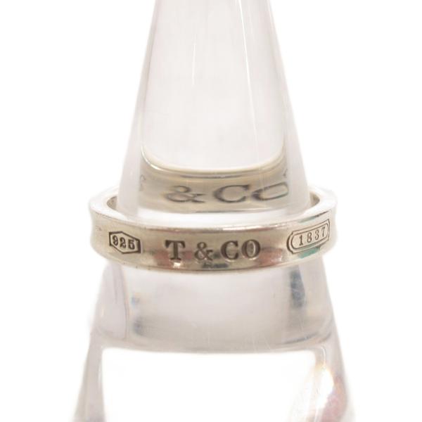 ティファニー TIFFANY &amp; CO. ナロー 1837 リング 指輪 ロゴ 刻印 925 シルバ...