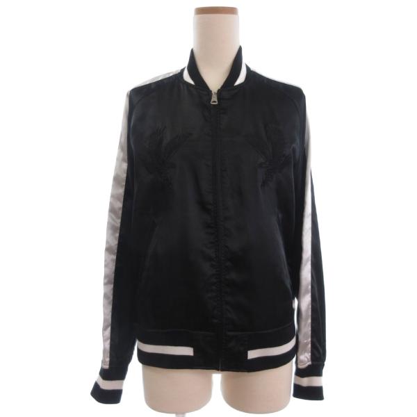 ディッキーズ Dickies スカジャン ジャケット ジャンパー ジップアップ 長袖 タカ柄 刺繍 ...