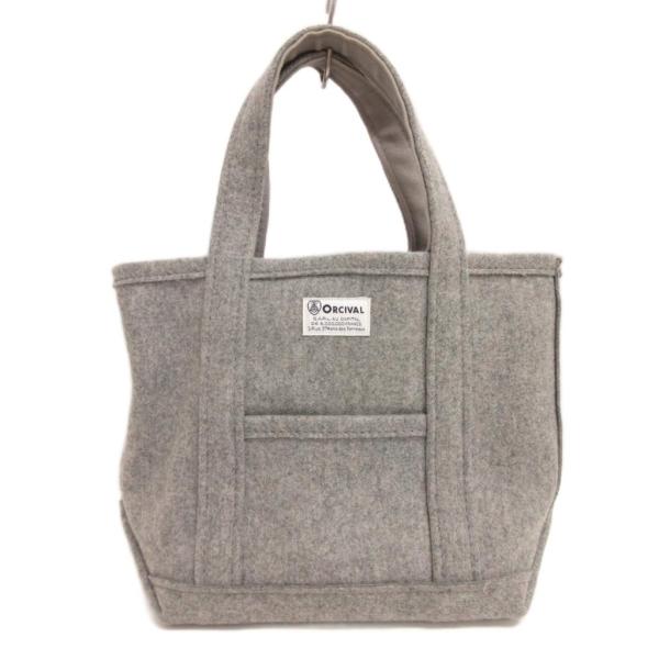 オーチバル ORCIVAL オーシバル メルトン トートバッグ RC-7072 グレー レディース