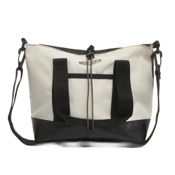 キーン KEEN 2WAY トート ショルダーバッグ ロゴ刺繍 黒 グレー ブラック レディース