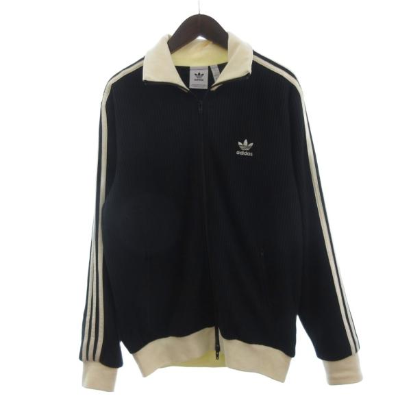 アディダス adidas ワッフルジャケット ブルゾン トラック フルジップ ロゴ 刺繍 JW011...
