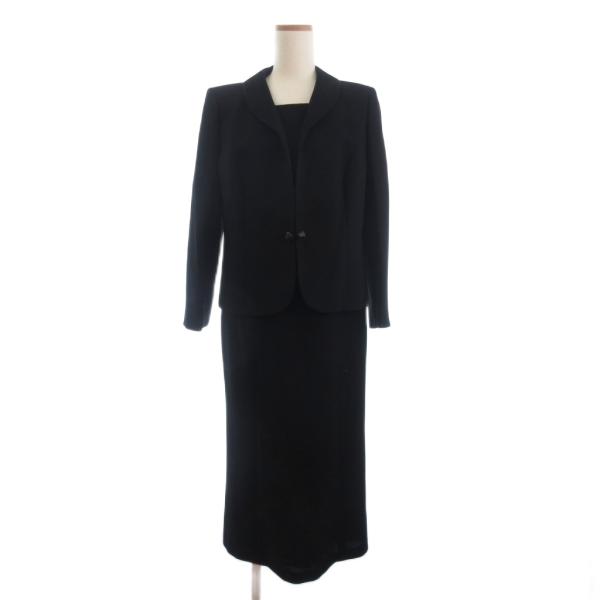 パーコレーション 美品 喪服 礼服 アンサンブル フォーマル ジャケット ワンピース ひざ丈 無地 ...