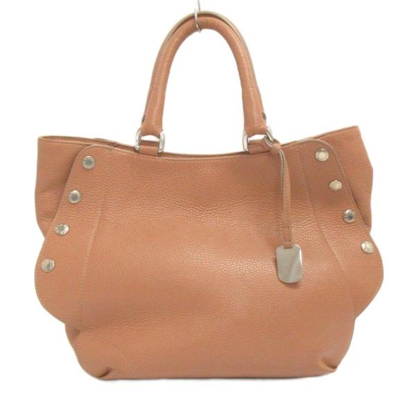 フルラ FURLA トートバッグ レザー サイドボタン ピンク系 鞄 レディース