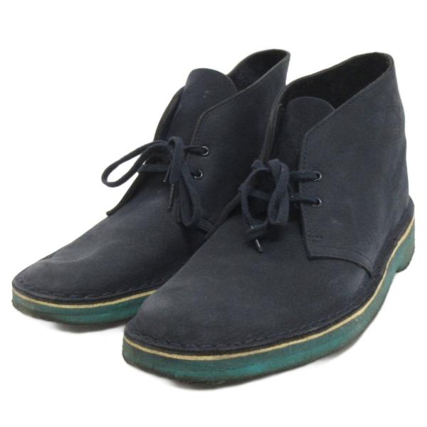 クラークス clarks デザートブーツ 13292 スエード 紺 ネイビー US8 26.0cm相...