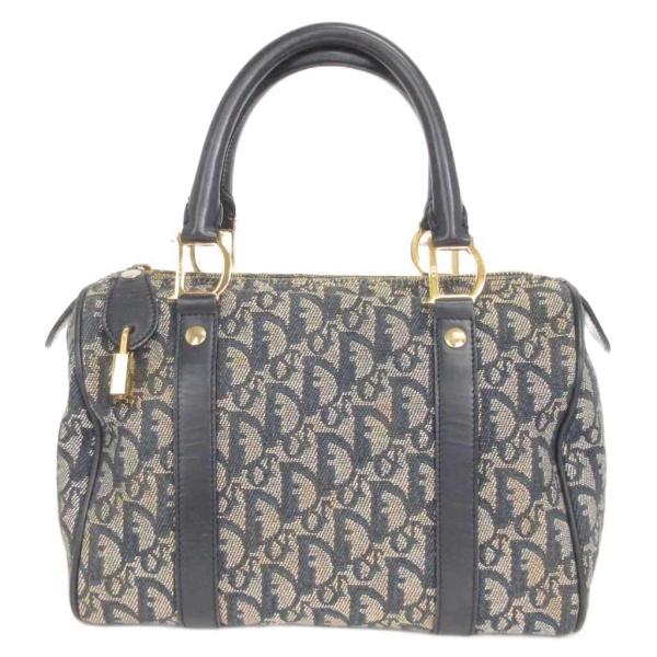 クリスチャンディオール Christian Dior トロッター ミニボストンバッグ ハンド ジャガ...