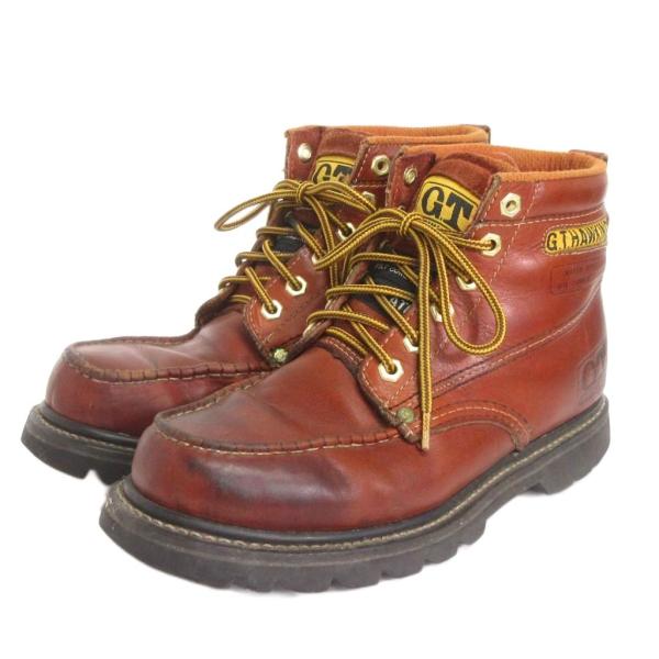 ホーキンス Hawkins ワークブーツ レザー GT4402 茶 ブラウン 40 27.5cm位 ...