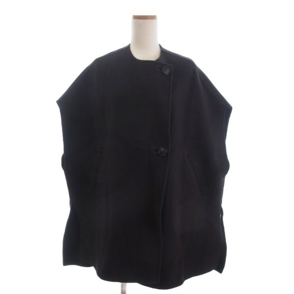 ノーブル 22AW MTRリバーポンチョジレ コート アウター ミドル丈 フレンチスリーブ カシミヤ...