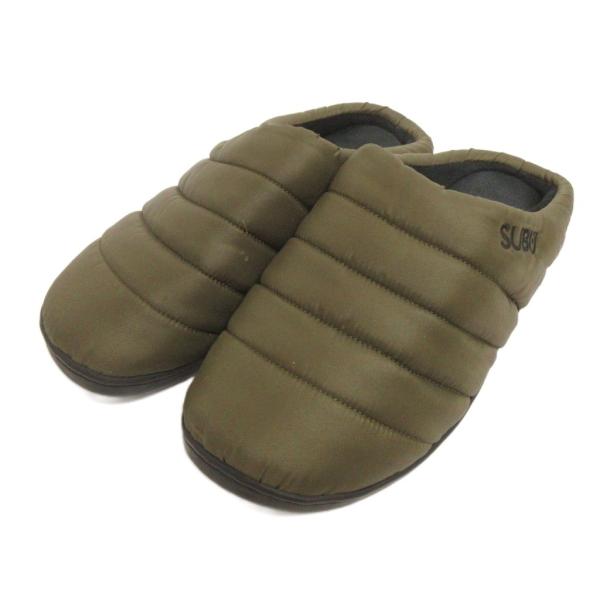 スブ SUBU ウィンターサンダル スリッパ サボ カーキ メンズ
