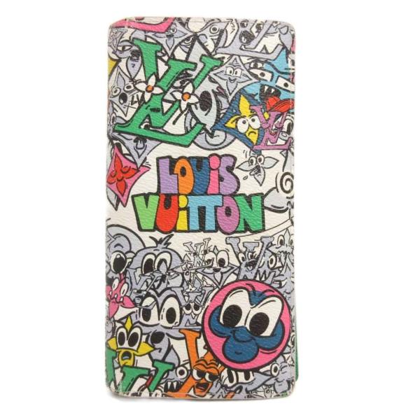 ルイヴィトン LOUIS VUITTON モノグラム コミック ポルトフォイユ ブラザ NM 長財布...