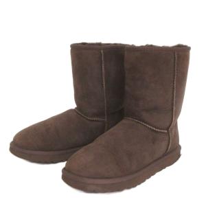 アグ オーストラリア UGG australia ムートンブーツ F26011GM 茶 ブラウン US7 24cm 靴 ■TC レディース
