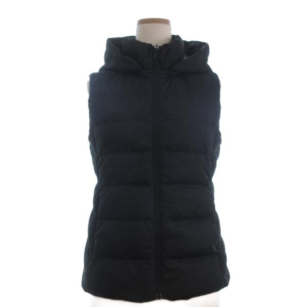 ユニクロ UNIQLO ダウンベスト 黒 ブラック M ■GY35 レディース