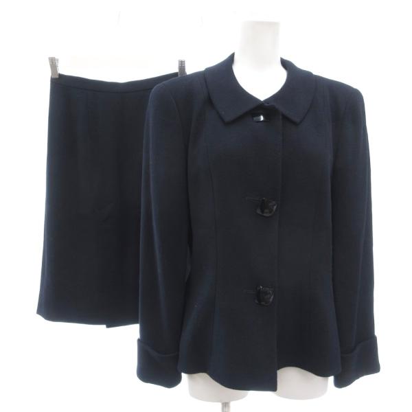 ピエールカルダン Pierre Cardin セットアップ ジャケット スカート カジュアル フォー...