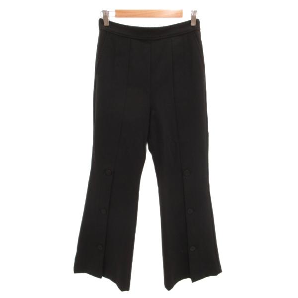 レイビームス Ray Beams フレアパンツ スラックス 1 黒 ブラック /JS レディース