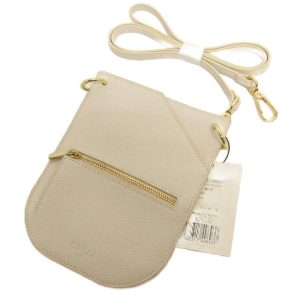 未使用品 キャリートウキョウ CALLi tokyo フォーン トラベル クロス ボディ 白 ホワイ...