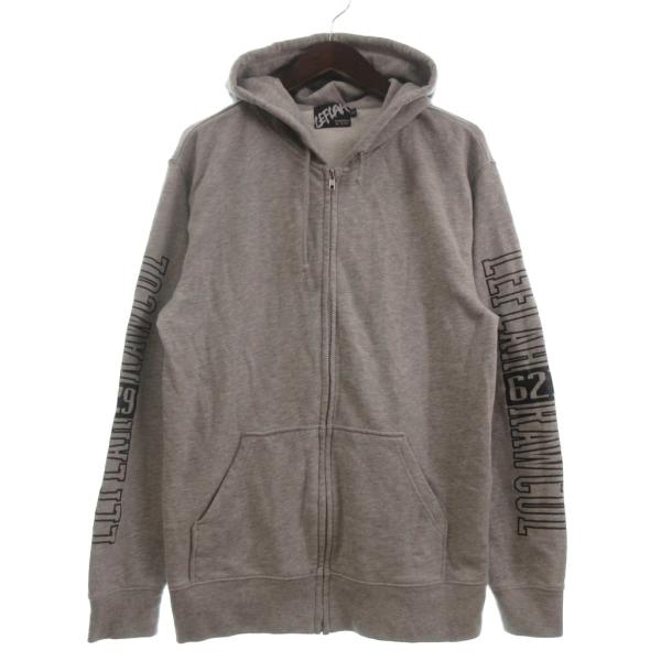 レフラー LEFLAH パーカー スウェット 長袖 裏毛 グレー XL メンズ