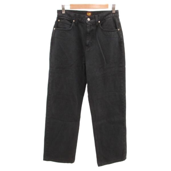 リー LEE デニムパンツ ジーンズ テーパード 28 黒 ブラック /JS メンズ