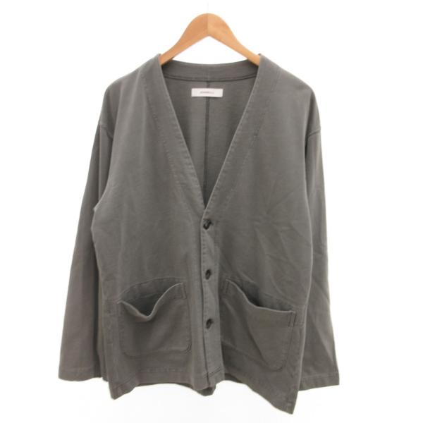 ジョンブル JOHNBULL カーディガン Vネック コットン M グレー /JS メンズ