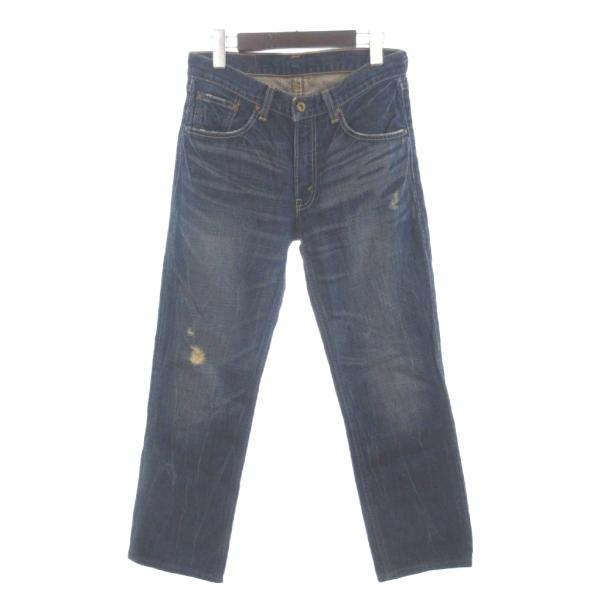 リーバイス Levi's 502 デニムパンツ ジーンズ ジップフライ ストレート ダメージ加工 0...