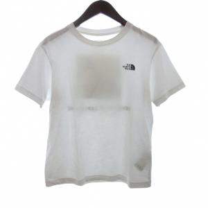 ザノースフェイス THE NORTH FACE Tシャツ カットソー 半袖 バックプリント NT32002A 白 ホワイト S メンズ