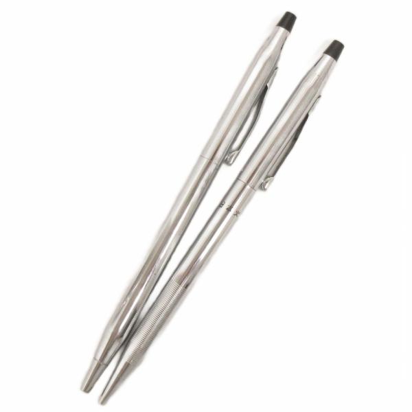 クロス CROSS 2点セット ボールペン ツイスト式 シルバーカラー 筆記用具 ■GY99 その他