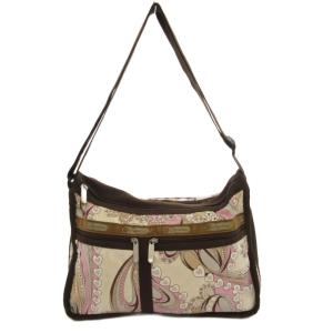 レスポートサック LesportSAC ショルダーバッグ ベージュ ハート柄 総柄 ジップポケット /NL レディース