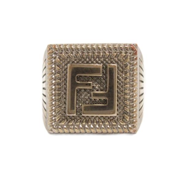 フェンディ FENDI リング 指輪 FF ロゴ IC0321 アクセサリー S 18号 シルバーカ...
